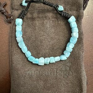 Marahlago Larimar Macrame
Adjustable Bracelet with Pouch